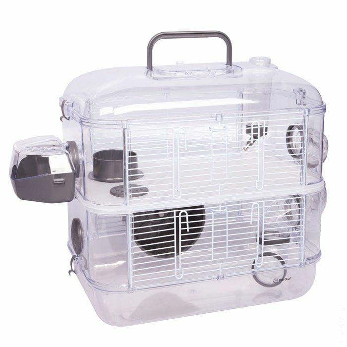 2 Level Mouse Crib Grey Cages