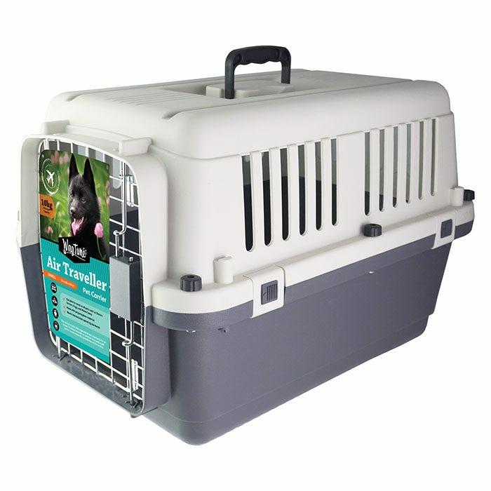 Air Traveller Pet Carrier White Grey Small Cat