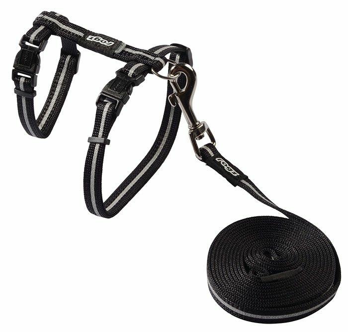 Alleycat Cat Harness & Lead Set Black Cat