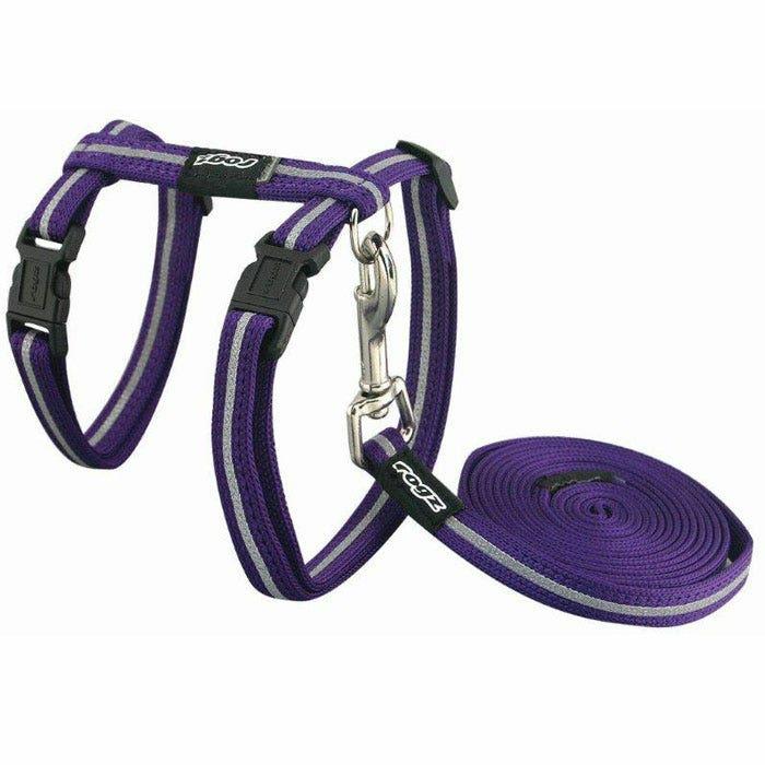 Alleycat Cat Harness & Lead Set Purple Cat