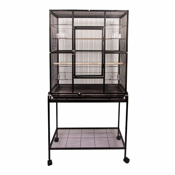 Bird Flight Cage On Wheels Extra Wide Bird