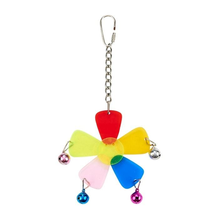 Bird Toy Acrylic Plum Blossom With Bell Balls Bird