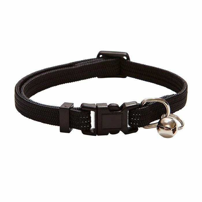 Braided Stretch Cat Collar Black 20-30Cm Cat