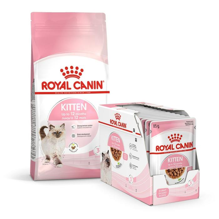 Bundle | Kitten Food 4Kg & Gravy Wet Kitten Food 85G X 12 Cat