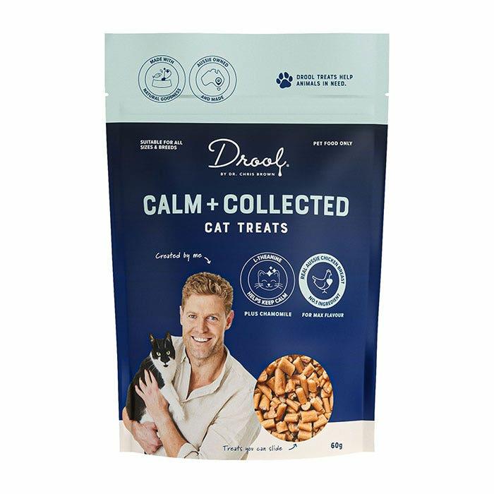 By Dr Chris Brown Calm + Collected Cat Treat 60Gx2 Cat