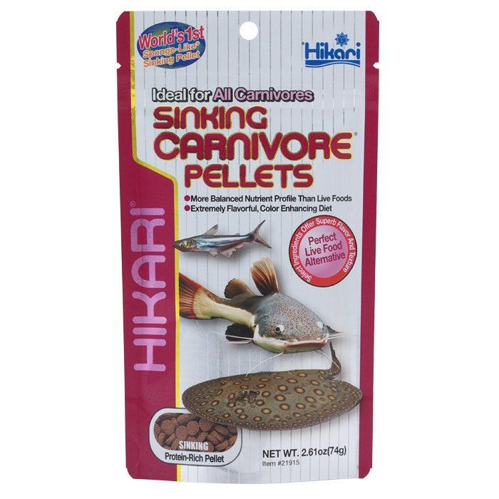 Carnivore Sinking Pellets Fish Food 74G Fish