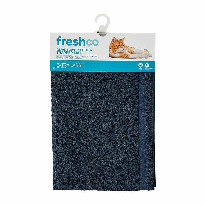 Cat Litter Mat Navy L Cat