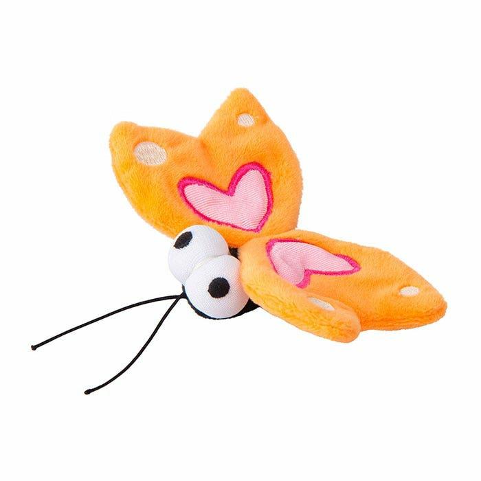 Catnip Plush Butterfly Cat Toy Orange Cat