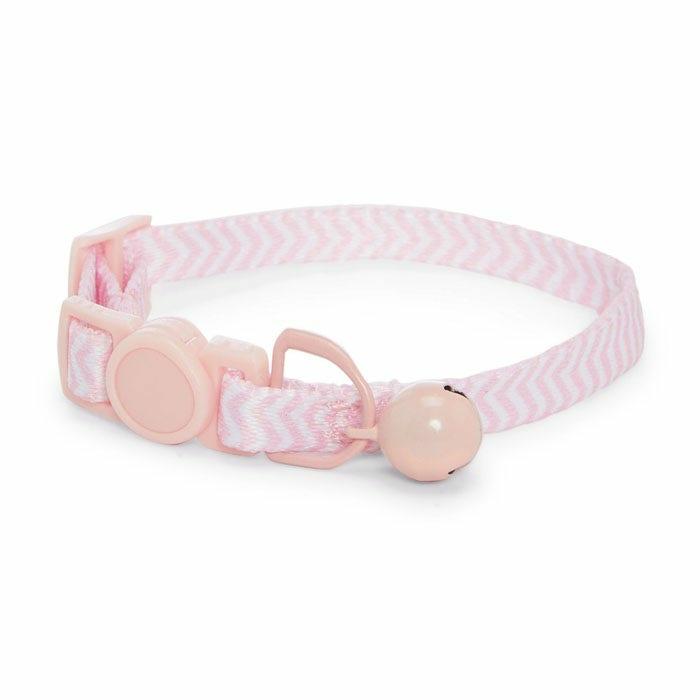 Chevron Breakaway Kitten Collar Pink 15-20Cm Cat