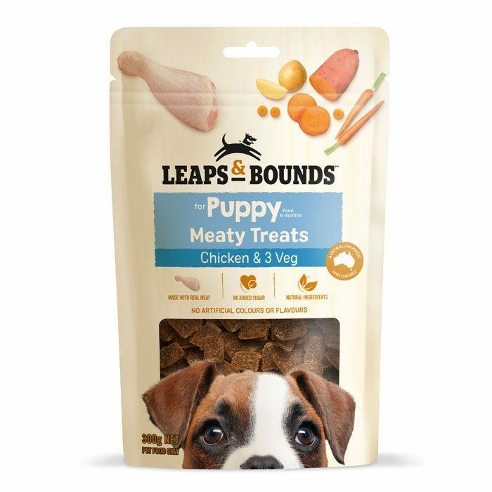 Chicken & 3 Veg Meaty Puppy Treat 300Gx2 Dog