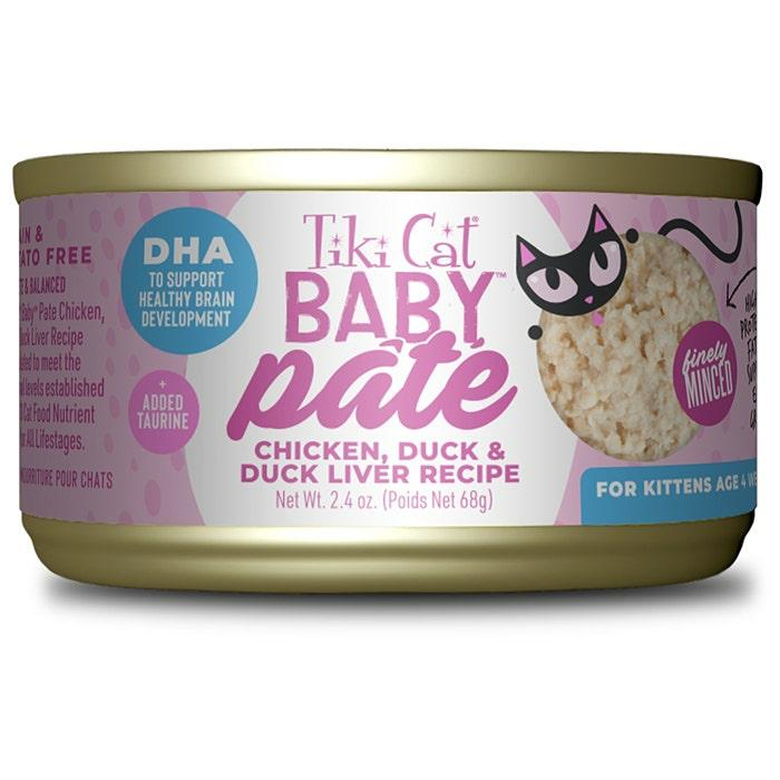 Chicken Duck & Duck Liver Pate Kitten Can 68Gx12 Cat