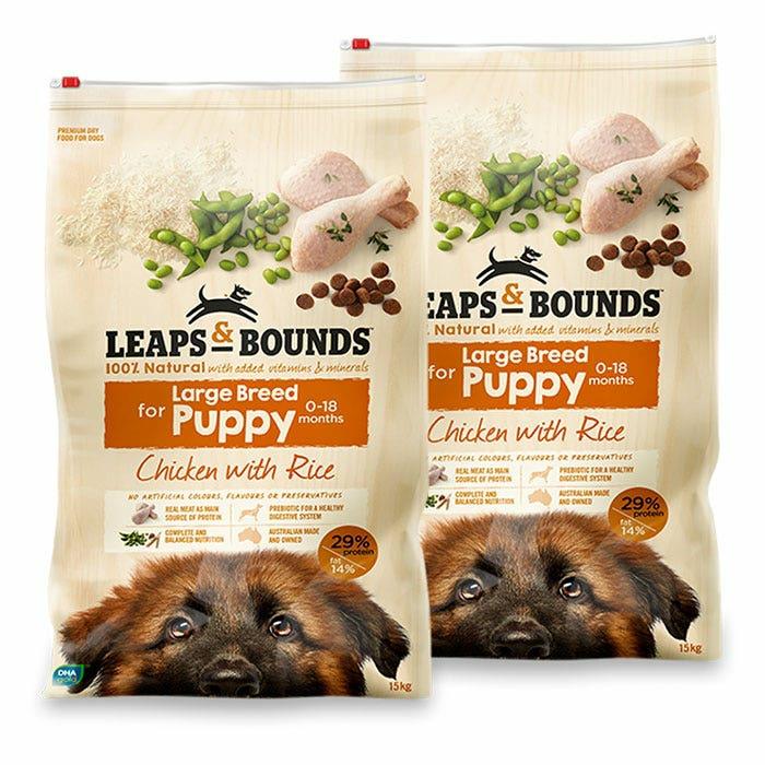 Chicken Large Breed Puppy Food 15Kgx2 Dog