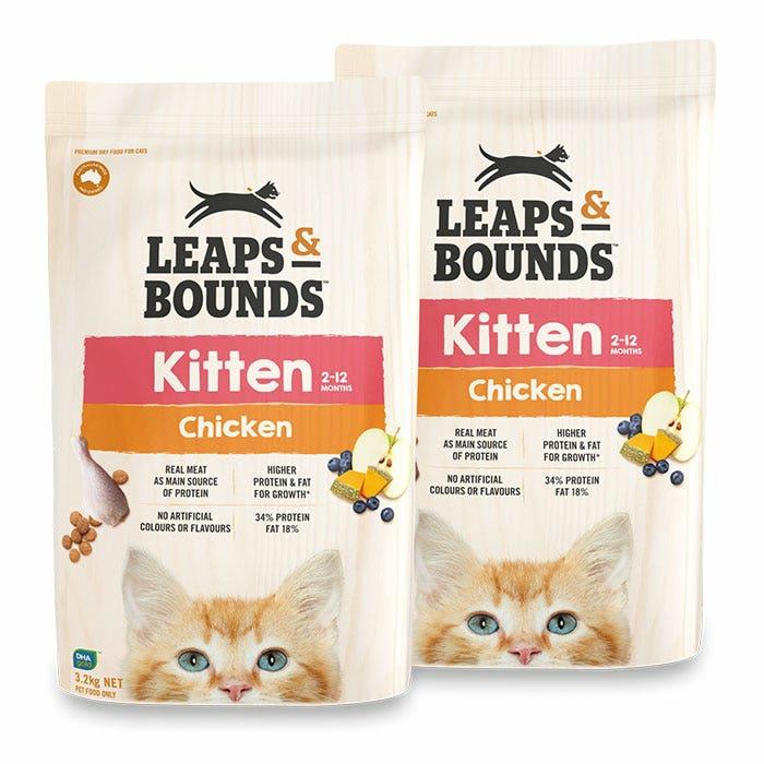 Chicken & Rosemary Kitten Food 3.2Kgx2 Cat