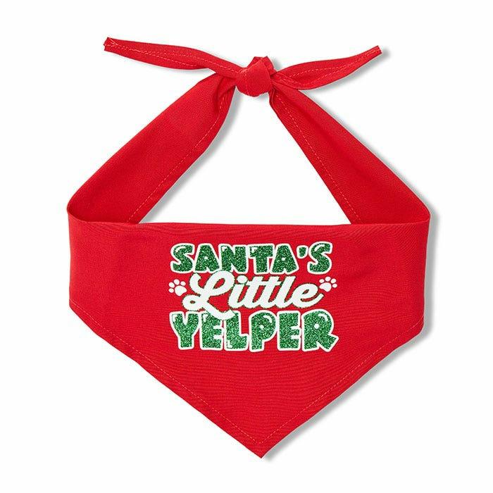 Christmas Santas Little Yelper Dog Bandana Dog