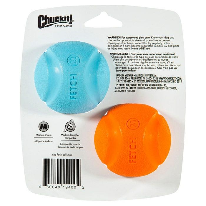 Chuckit! Fetch Games Fetch Ball Medium 2 Pack Dog