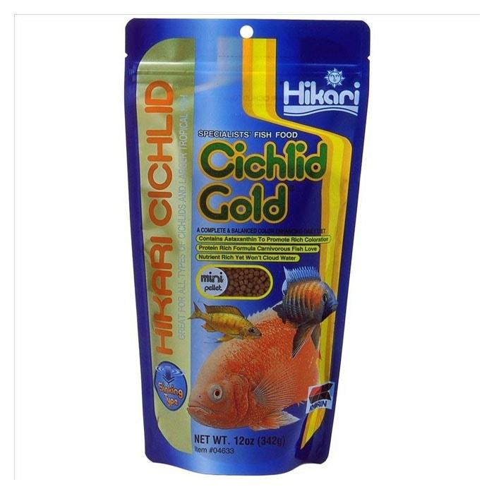 Cichlid Gold Sinking Mini Fish Food – 342G Fish