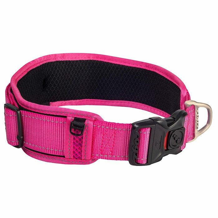 Classic Padded Dog Collar Pink Dog