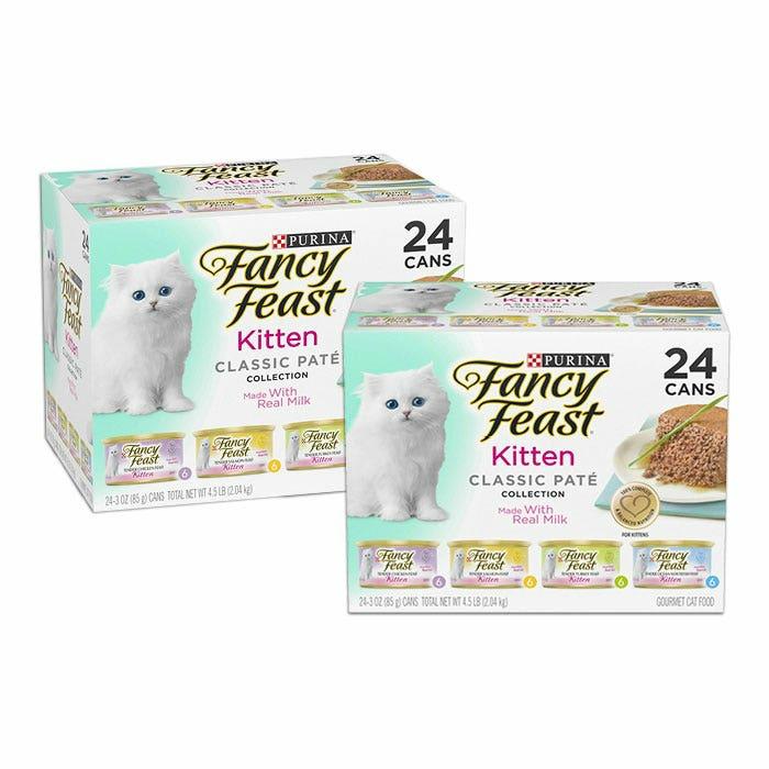 Classic Pate Variety Pack Kitten Food 85G 24Pk X 2 Cat