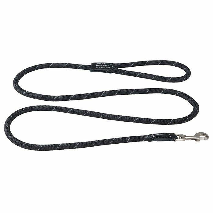 Classic Rope Dog Lead Black L Dog