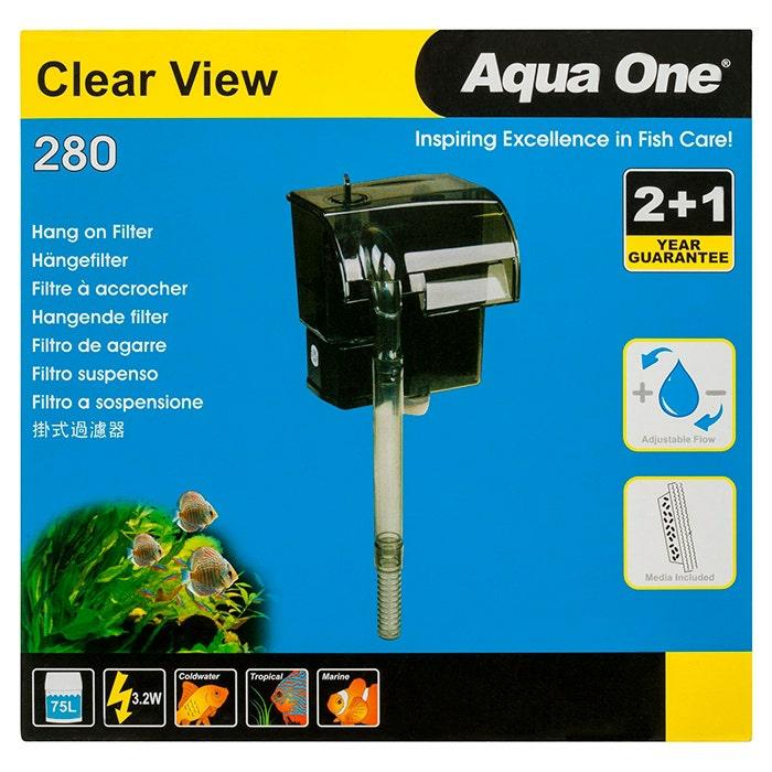 Clear View 280 Hang On Filter 3.2W Air Pumps & Filtration