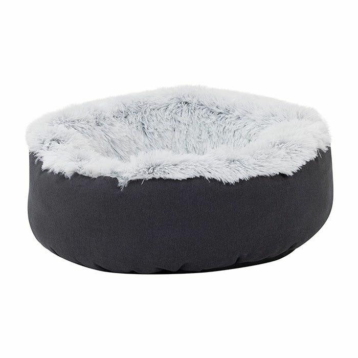 Como Calming Donut Dog Basket Charcoal Dog