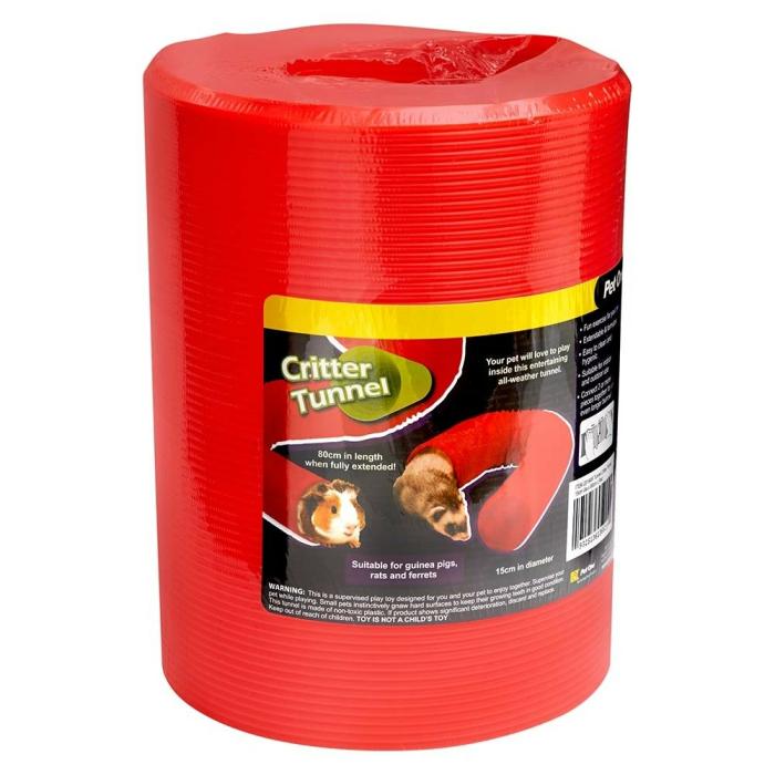 Critter Tunnel Red 15X80Cm Accessories