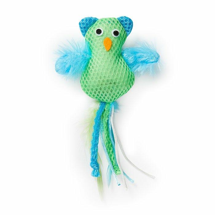 Dental Mesh Owl Cat Toy Green 18Cm Cat