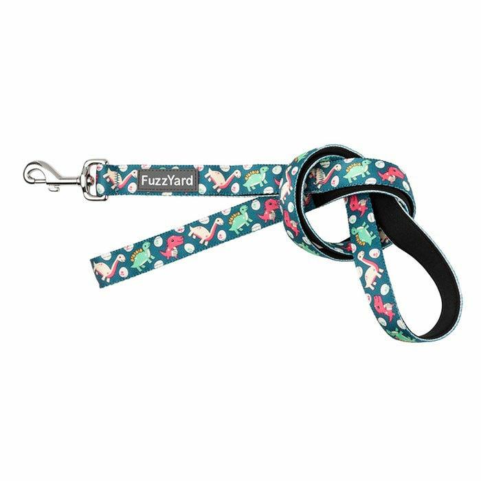 Dinosaur Land Dog Lead Green Dog