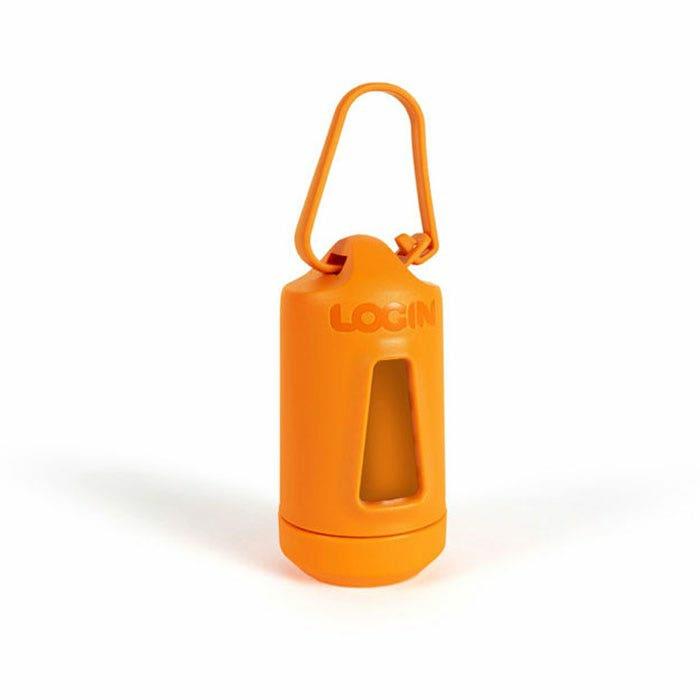 Dog Waste Bag Dispenser Orange Dog