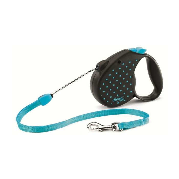 Dots Cord Dog Lead Blue Medium Dog