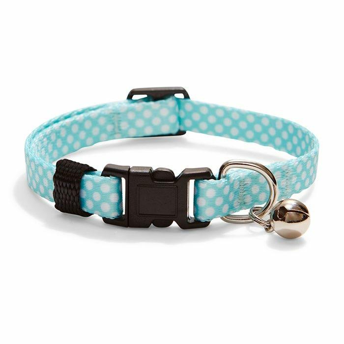 Everyday Dot Breakaway Cat Collar Blue 20-30Cm Cat