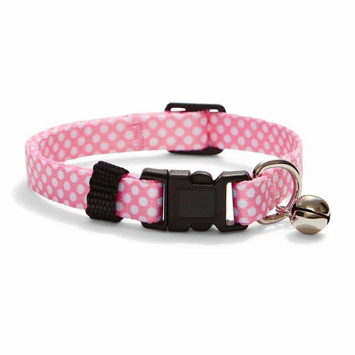 Everyday Dot Breakaway Cat Collar Pink 20-30Cm Cat