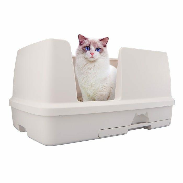 Extra Wide Dual Layer Cat Litter System Cat