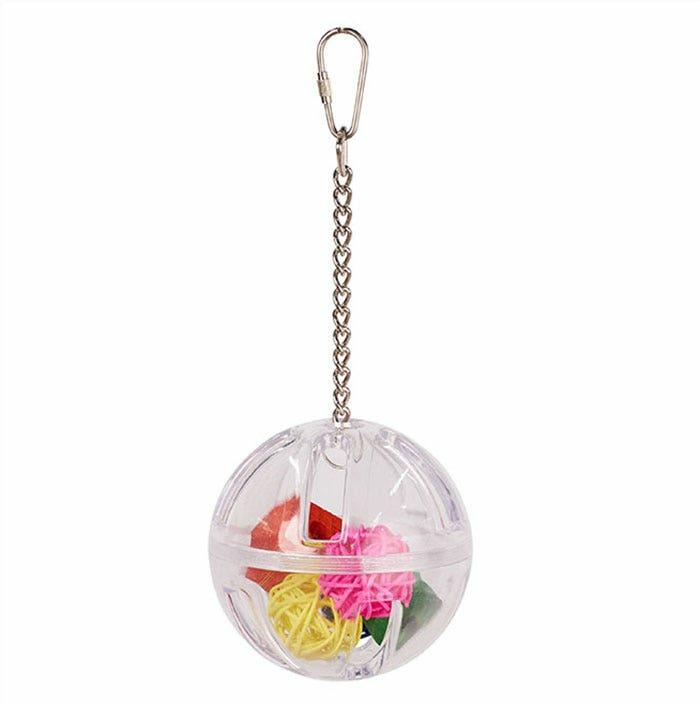 Fillable Ball With Rattan Balls Bird Toy M Bird