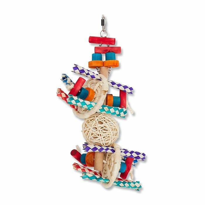 Firecracker Bird Toy Multi 38X17Cm Bird