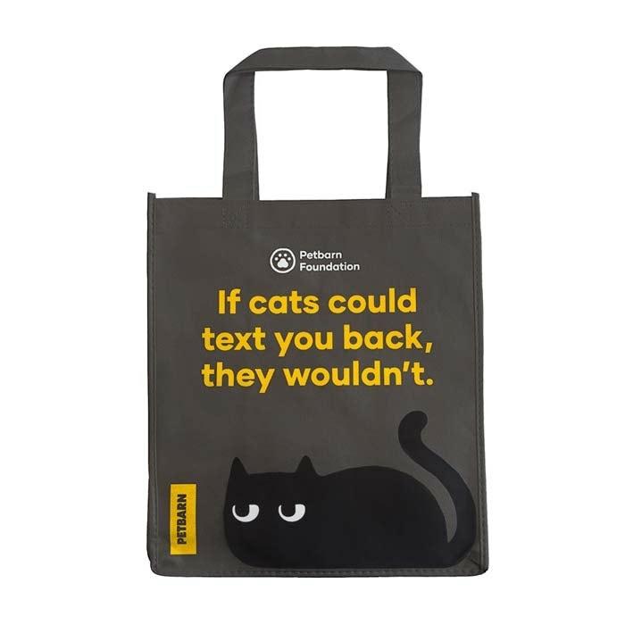 Foundation Cat Shopping Bag Grey Cat