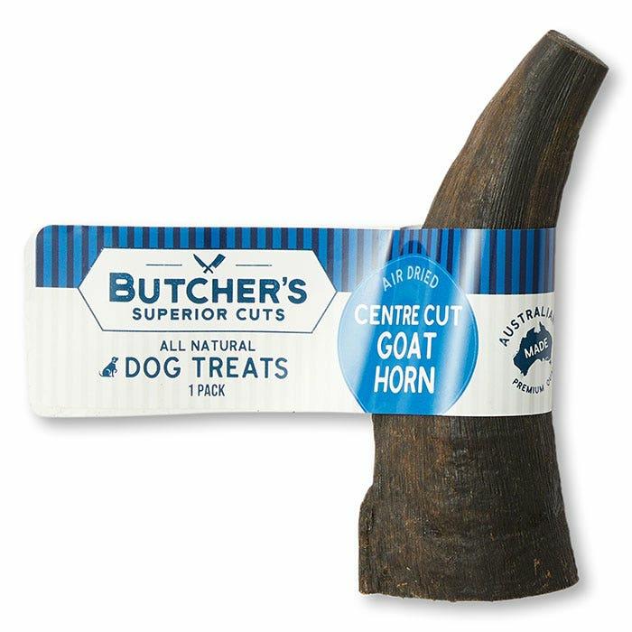 Goat Horn Centre Cut Dog Treat X 2 Dog