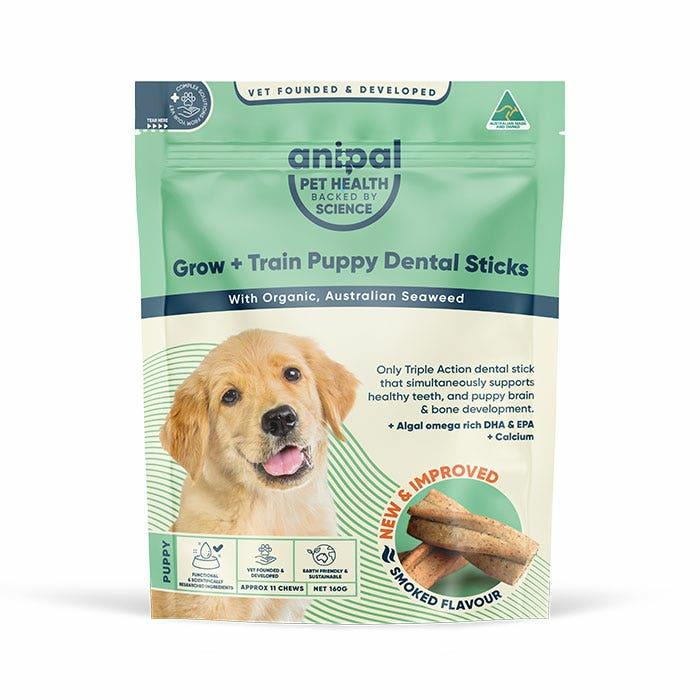 Grow + Train Dental Sticks Puppy Treat 160Gx2 Dog