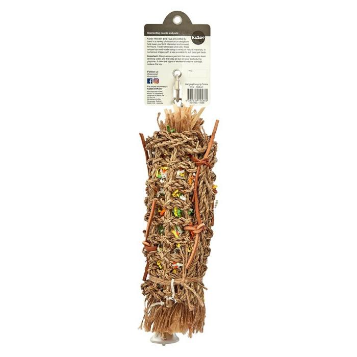 Hanging Foraging Crinkle Vine Bird Toy Medium Bird