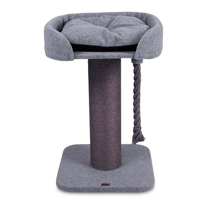 High Bed Rope Cat Scratch Tree Ash 100Cm Cat