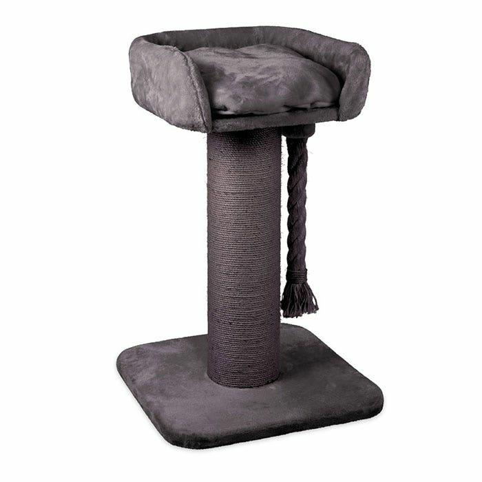 High Bed Rope Cat Scratch Tree Charcoal 60X100Cm Cat