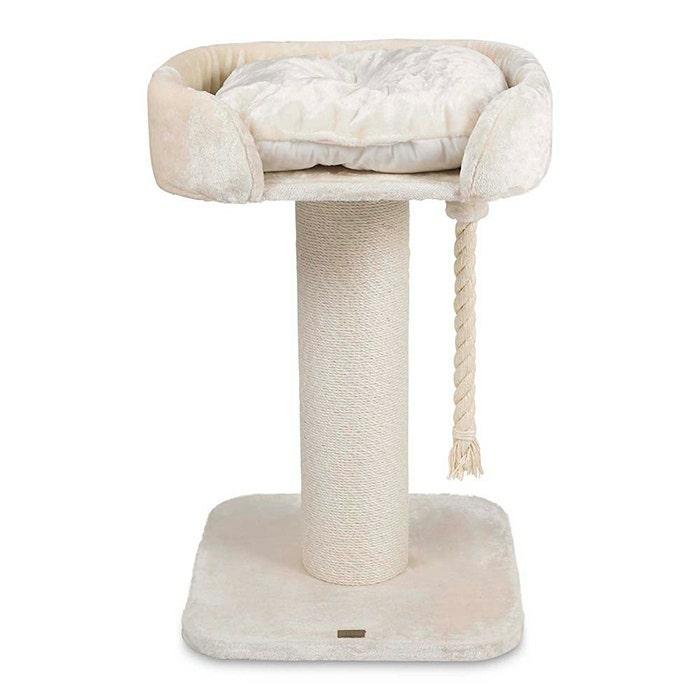 High Bed Rope Cat Scratch Tree Cream 100Cm Cat