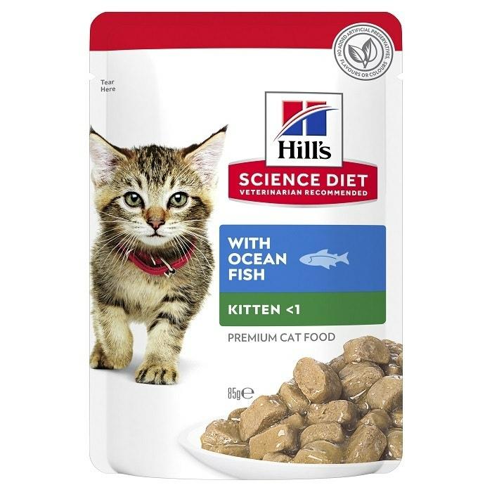 Hill’s Science Diet Ocean Fish Kitten Wet Pouch 85G X12 Cat