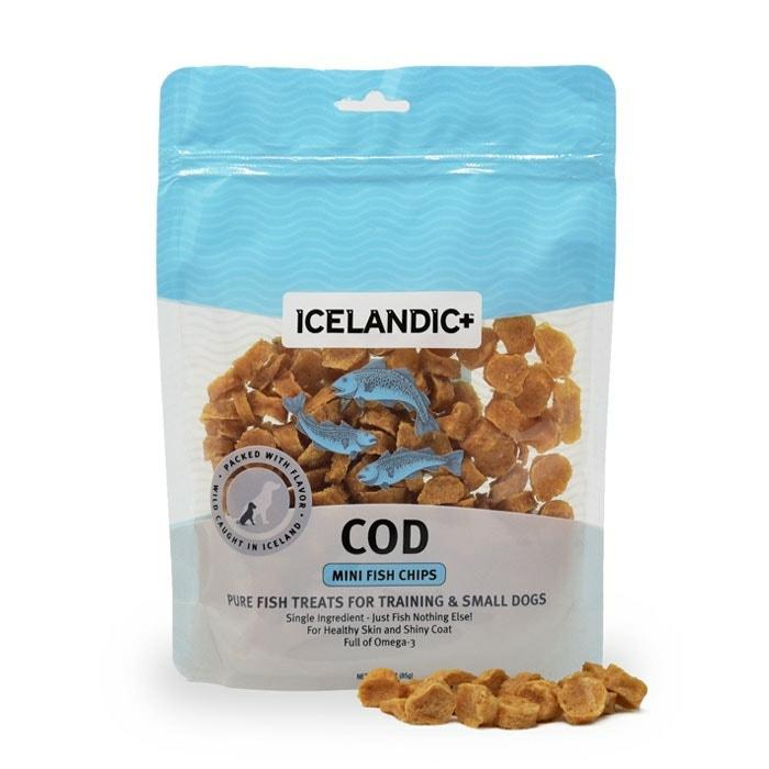 Icelandic+ Mini Cod Training Chips Dog Treat 85Gx2 Dog