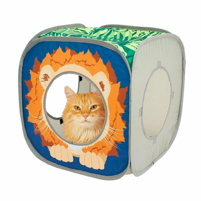 Jungle Lion Play Cube Cat Toy Cat