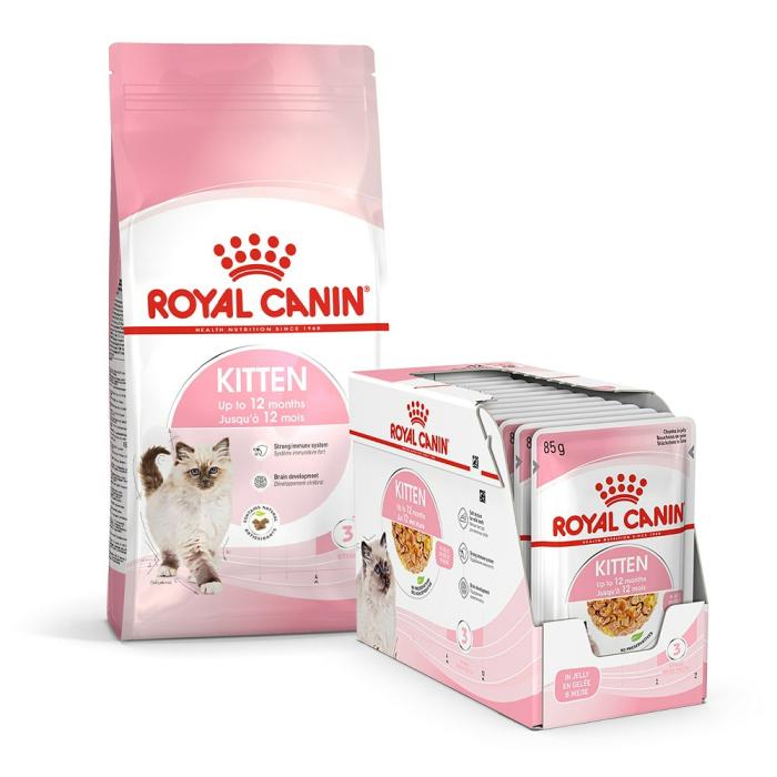 Kitten Bundle | Food 4Kg & Jelly Wet  Food 85G X 12 Cat