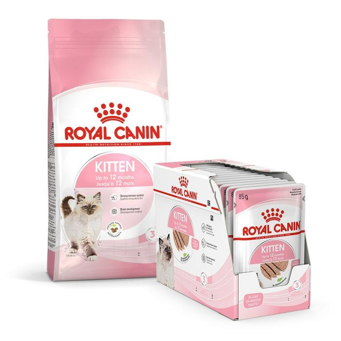 Kitten Bundle | Food 4Kg & Loaf Wet  Food 85G X 12 Cat