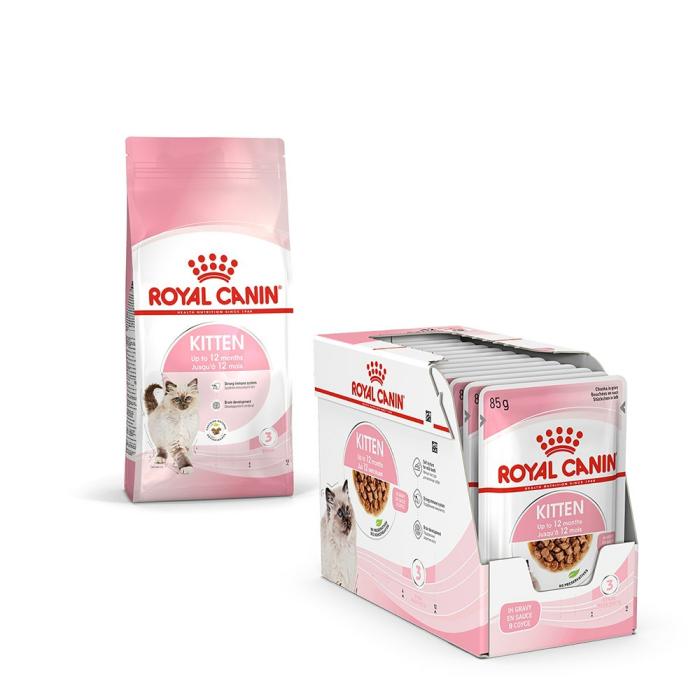 Kitten Food 400G & Gravy Wet Kitten Food 85G X 12 Cat