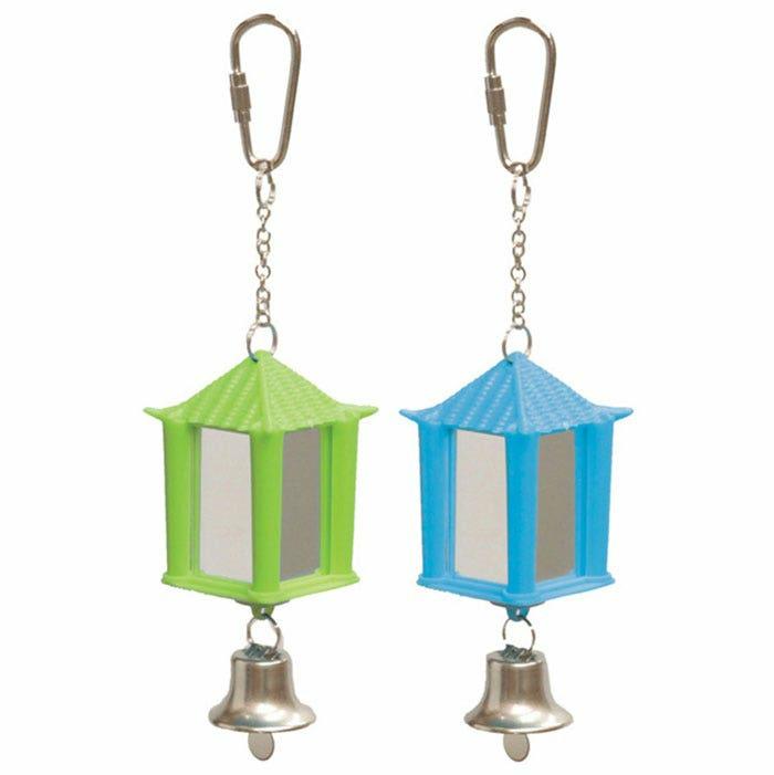 Lantern Mirror With Bell Bird Toy S Bird