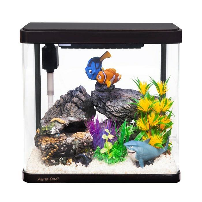 Lifestyle Glass Aquarium Black 29L Fish